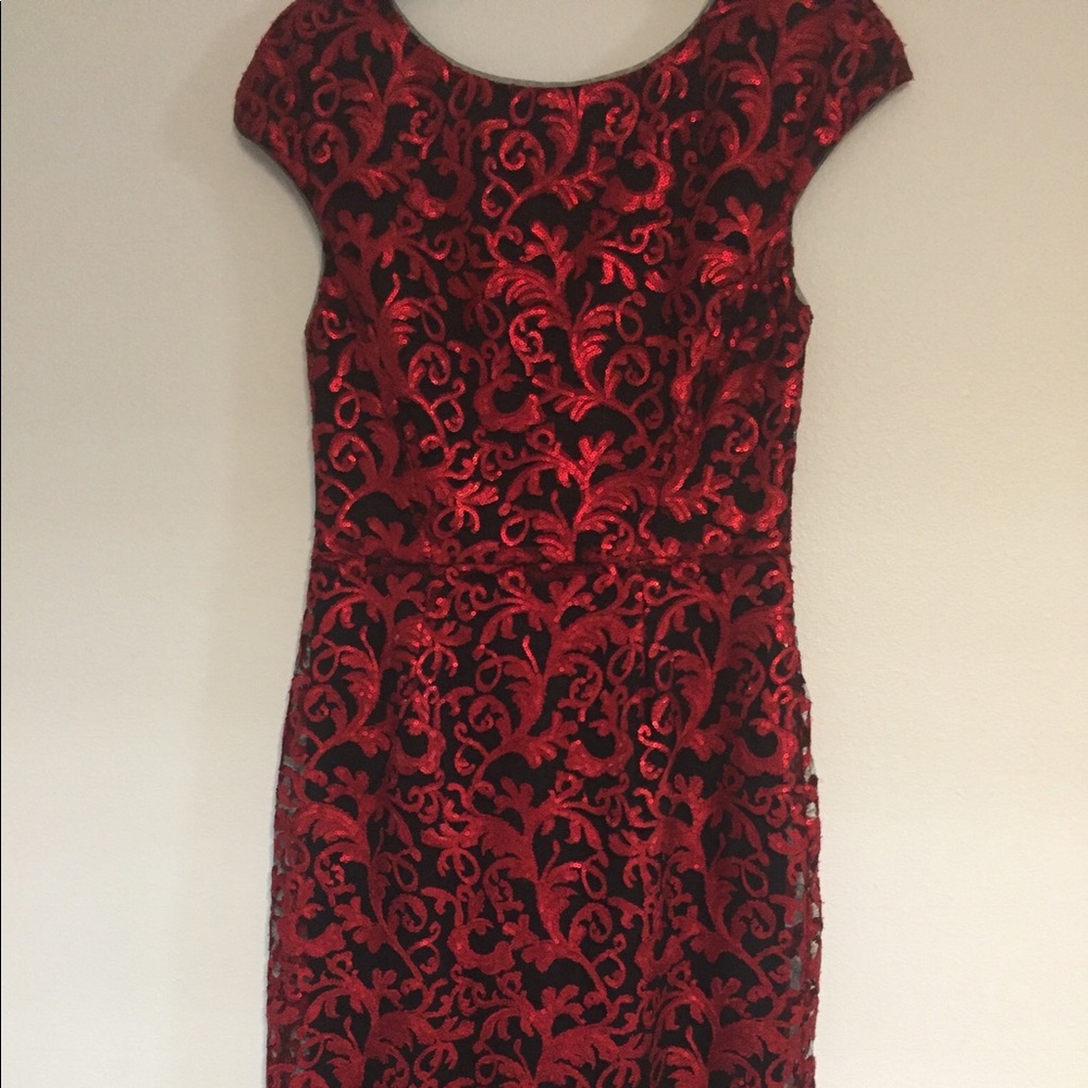 Stunning NWT Antonio Melani sequin beaded midi dress